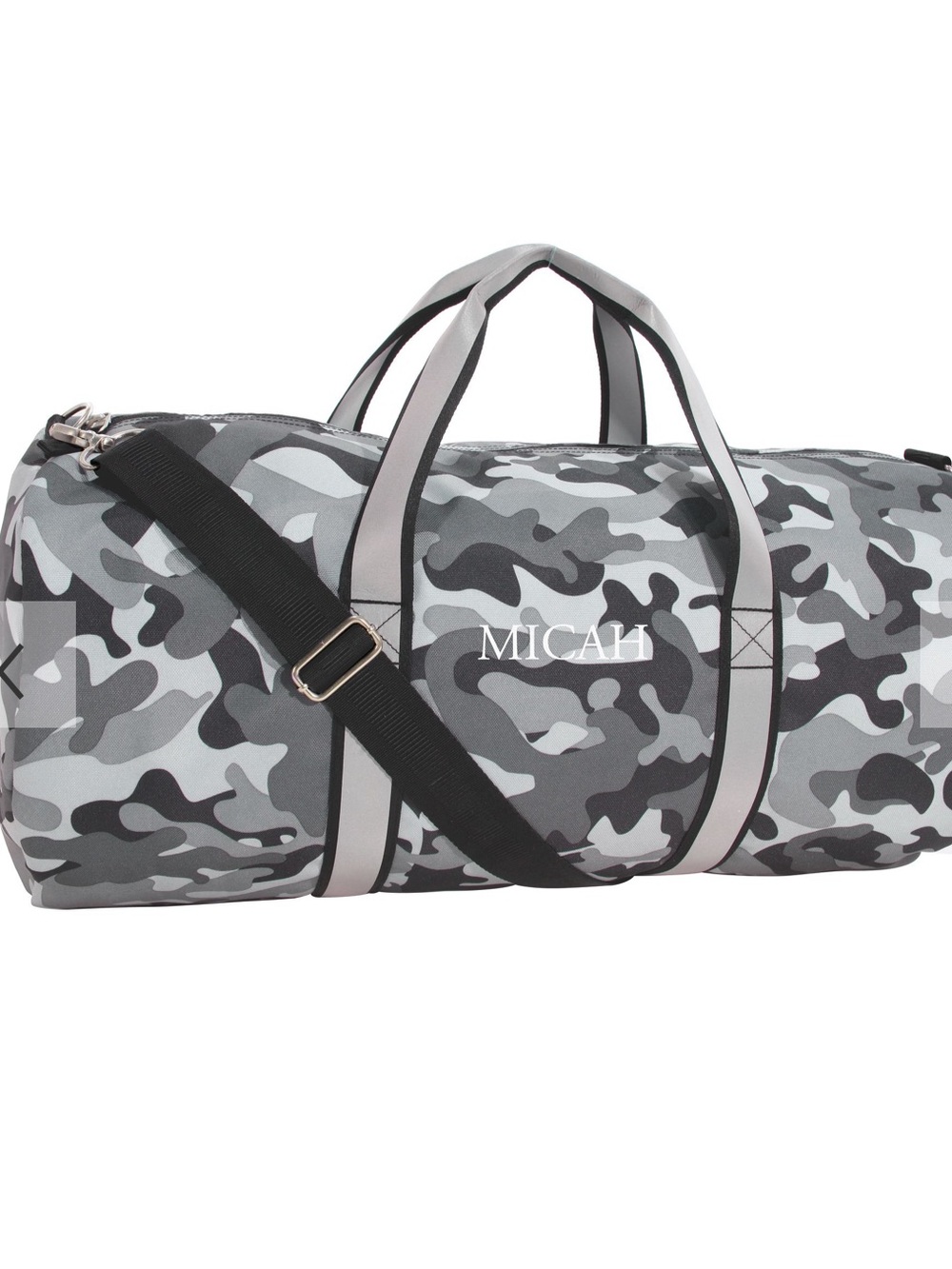 Gray Classic Camo Reflective Large Duffle Bag (no monogram)